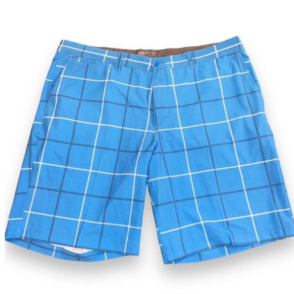 Nike Men's Golf Dri-Fit Shorts Plaid Size: 40 - Picture 2 of 4